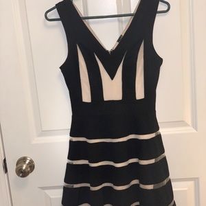 Womens striped mini formal dress (s)